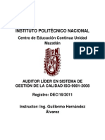 AUDITOR LÍDER