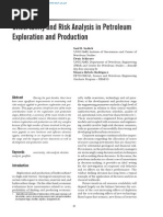 Uncertainty and Risk Analysis in PetroleumExploration and Production - Saul B. Suslick