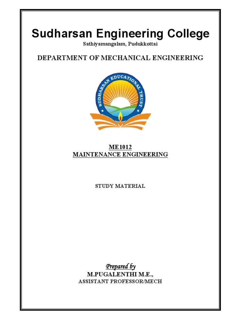 Maintenance Engineering Overview | PDF | Reliability Engineering ...