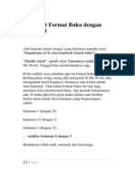 Membuat Format Buku Dengan Ms