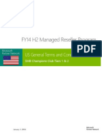 FY14 H2 US Partner Incentive Program – US SMB Champions Club managed resellers