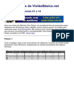 Tablatura - Exercícios 01 A 14