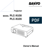 Sanyo PLC Xu35 User Manual