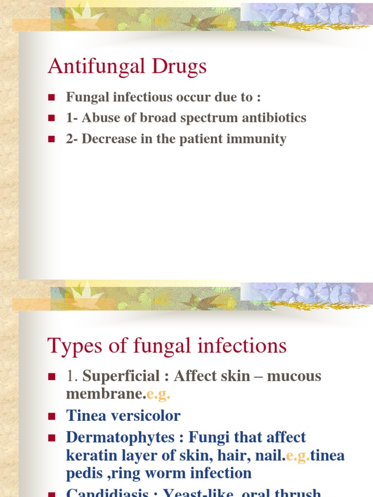 Antifungal Drugs 3 Candidiasis Pharmacology