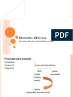 Microbial Spoilage and Contamination Control in Pharmaceutical Products