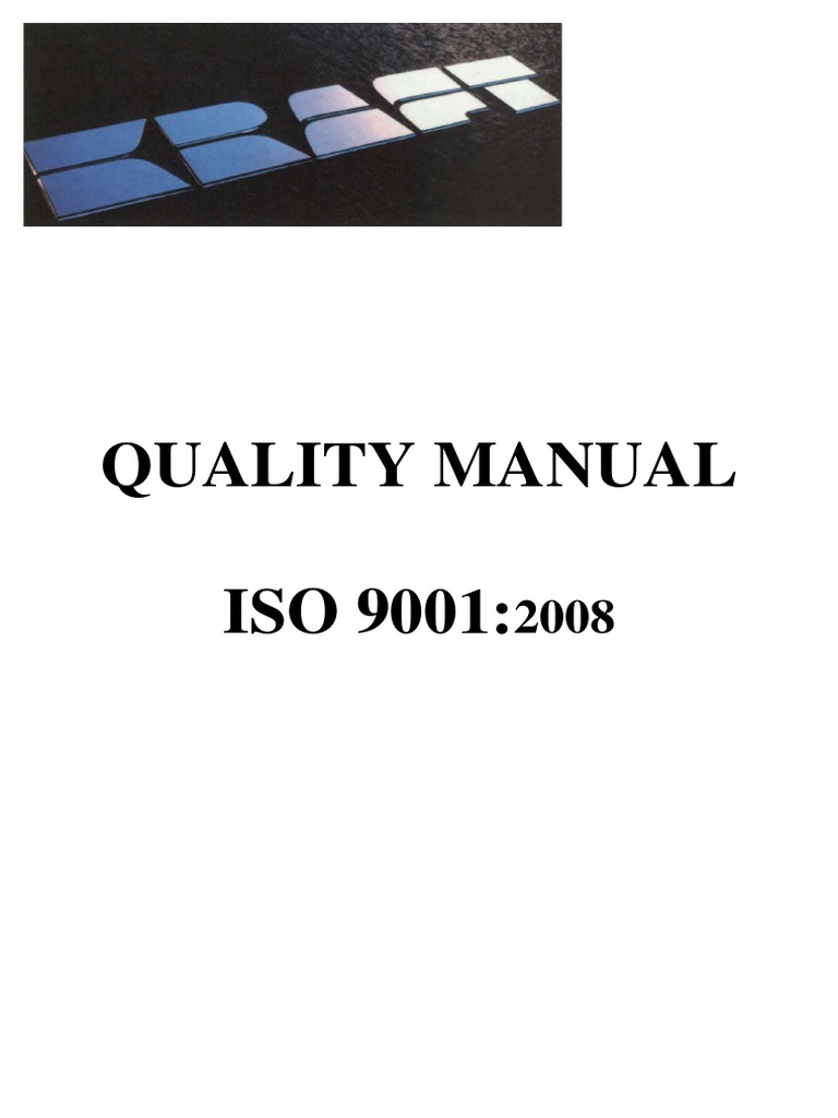 Quality Manual Example PDF Quality Management System Quality