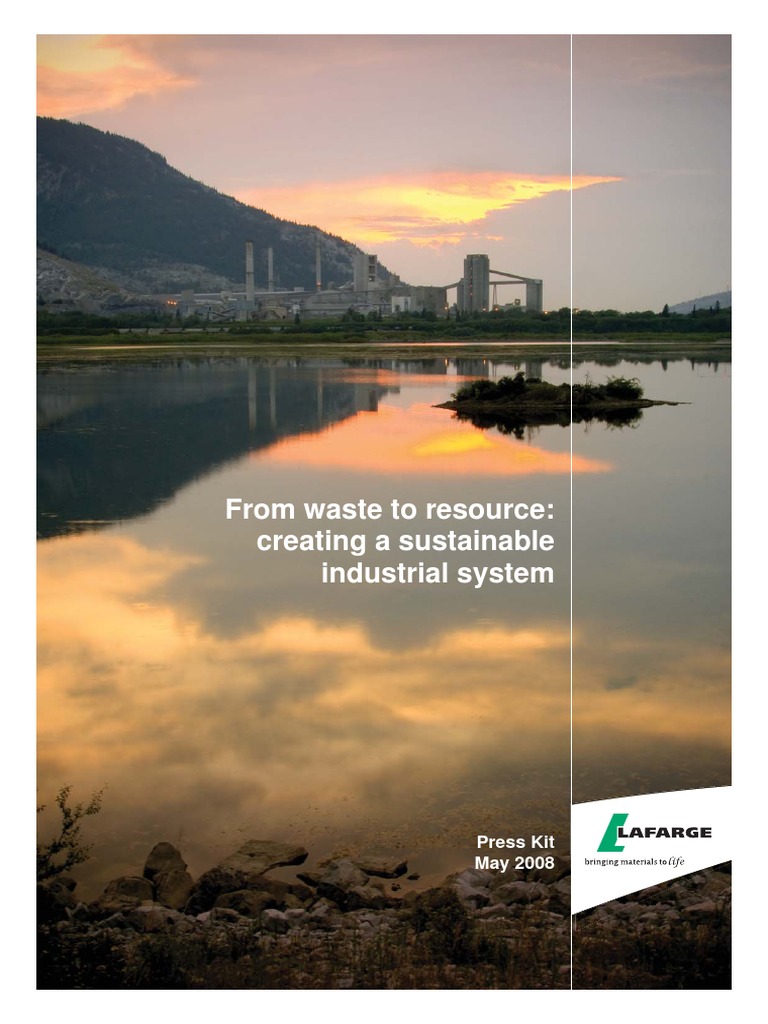 Sustainable Industrial Ecology in Cement | PDF | Cement | Waste