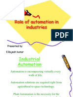 Role of Automation in Industries by Rajesh