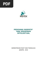 Download Pedoman Insentif Hak Kekayaan Intelektual by Bono Summ SN213834896 doc pdf