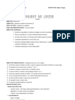 Proiect Didactic Matematica (Concentrul 0-20, Rafa Trecere Peste Ordin. Clasa I)