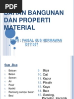 Download Bahan Bangunan Dan Properti Material Ppt 2003 by Achsan Nur Cholis SN213843958 doc pdf