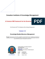 A Common KM Framework For The Government of Canada