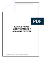 Ad Audit Office, Account Officer
