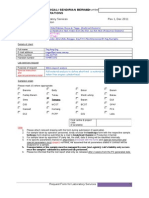 White Deposit Analysis Lab Request Form