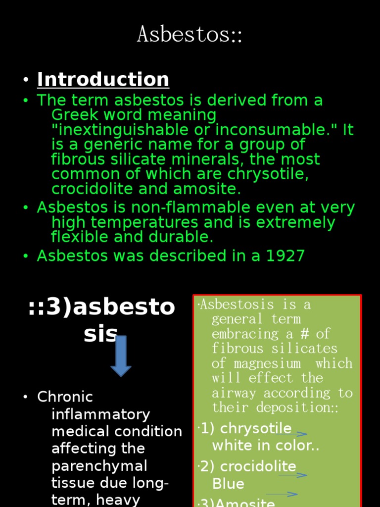 Introduction | Lung | Asbestos