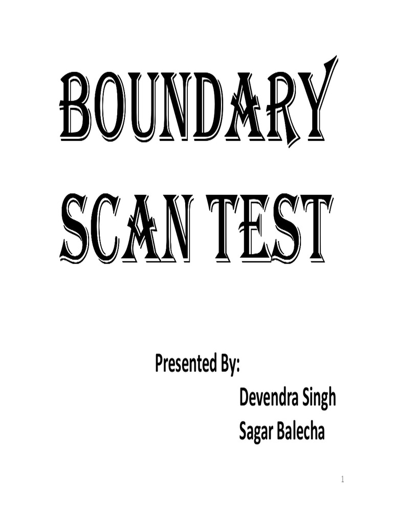 Boundary Scan Test PDF Computer Architecture