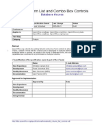 Multi Column List and Combo Box Controls: Database Access