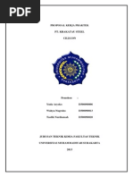 Download Proposal KP Krakatau Steel by You Wahyu Nugroho SN213867731 doc pdf