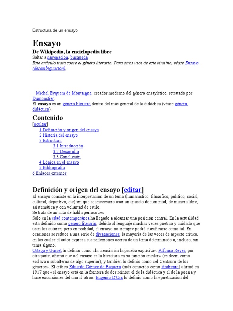 Estructura de for and against essay image