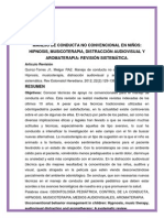 “MANEJO DE CONDUCTA NO CONVENCIONAL EN NIÑOS HIPNOSIS, MUSICOTERAPIA, DISTRACCIÓN AUDIOVISUAL Y AROMATERAPIA REVISIÓN SISTEMÁTICA”