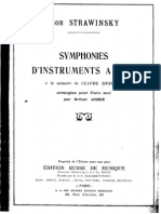 Symphonies of Wind Instruments (1920 Version) (Piano Transcription by Lourie)