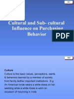 Cultural and Sub Cultural Influance on Purchasing Behavior