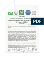 NO TO OIL, STOP THE THREATS: Open Letter The General Director of The Congolese Institute For The Conservation of Nature (ICCN)