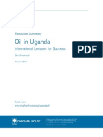 Oil in Uganda - International Lessons for Success-Summary