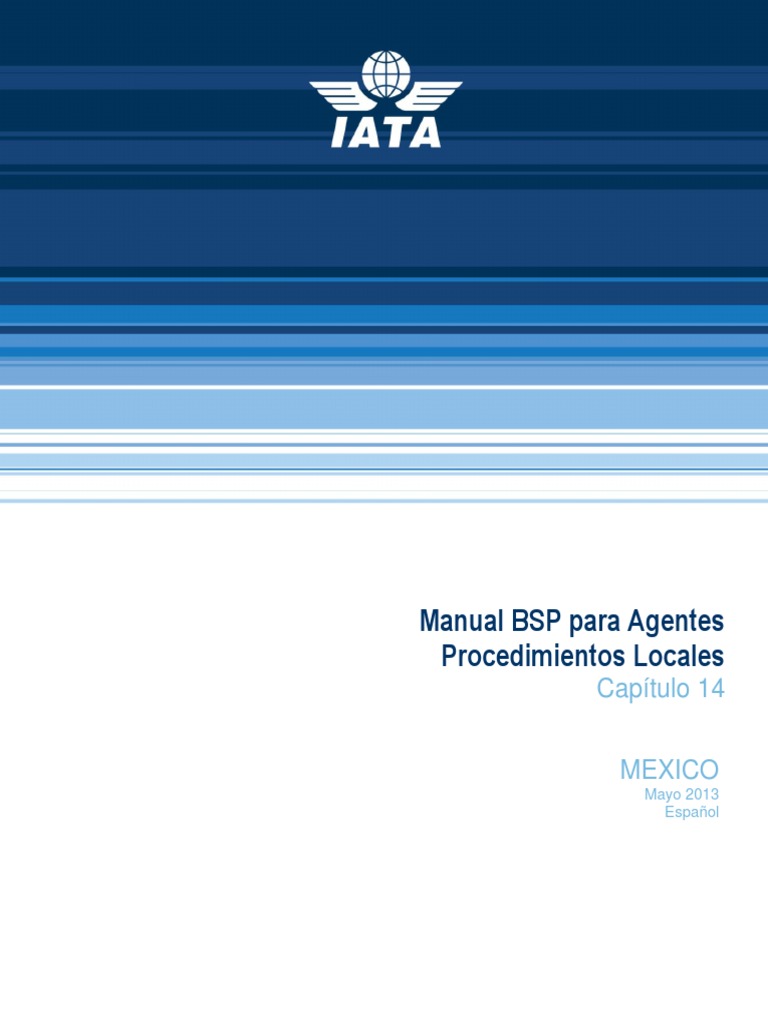 Manual BSP México: Procedimientos Locales | PDF | Tarjeta de crédito ...