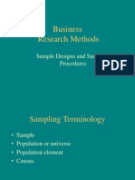 Sample Designs and Sampling Procedures