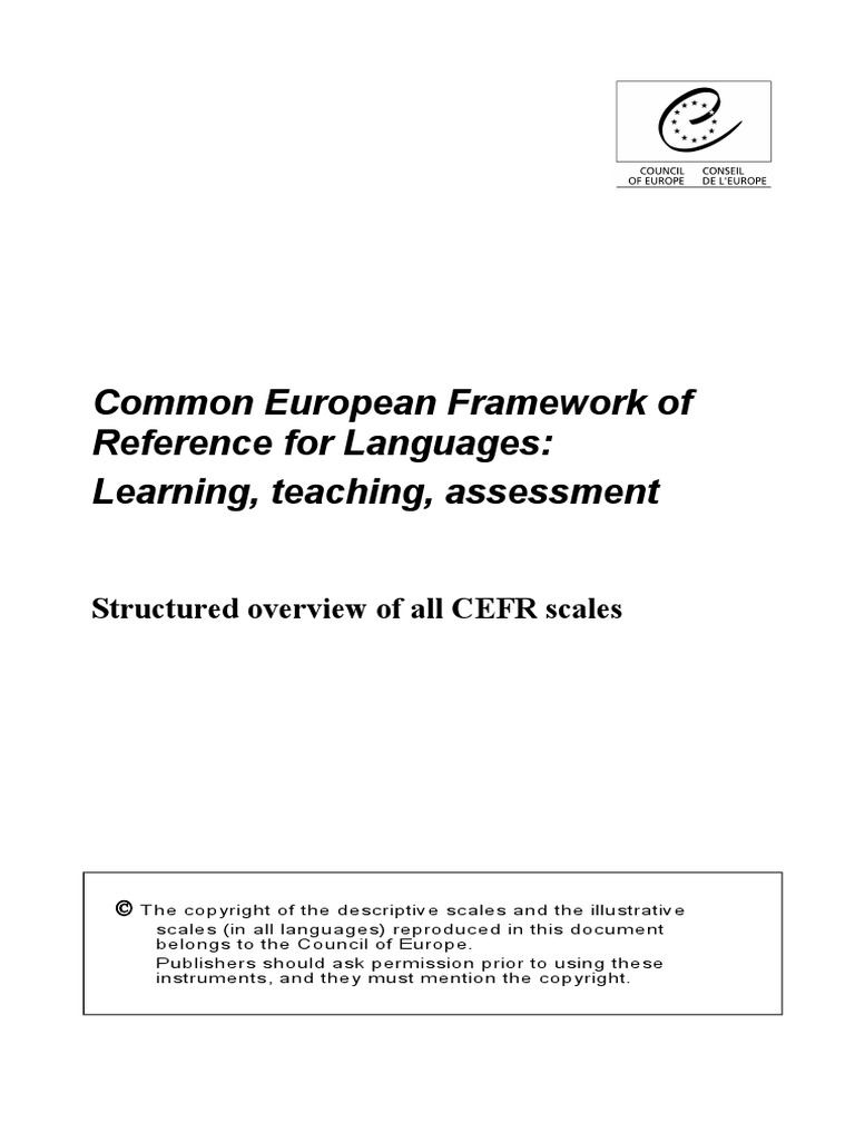 CEFR | PDF | Language Arts & Discipline
