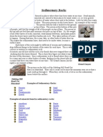 Example of Sedimentary Rocks