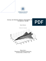 Sizing and Balance Module Development for Aircraft Thesis