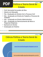 01-ciência poltica e o nascimento do estado moderno