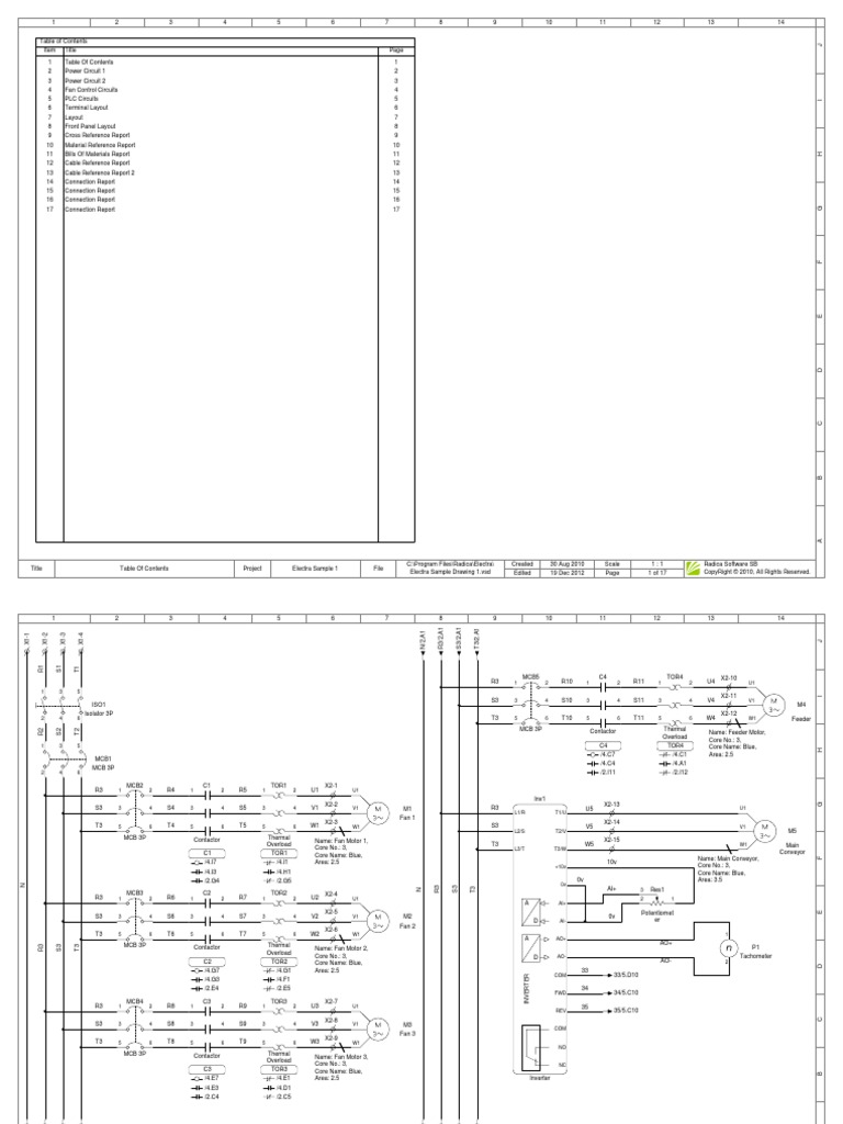 Electra Sample Drawing 1 | PDF | Relay | Power (Physics)