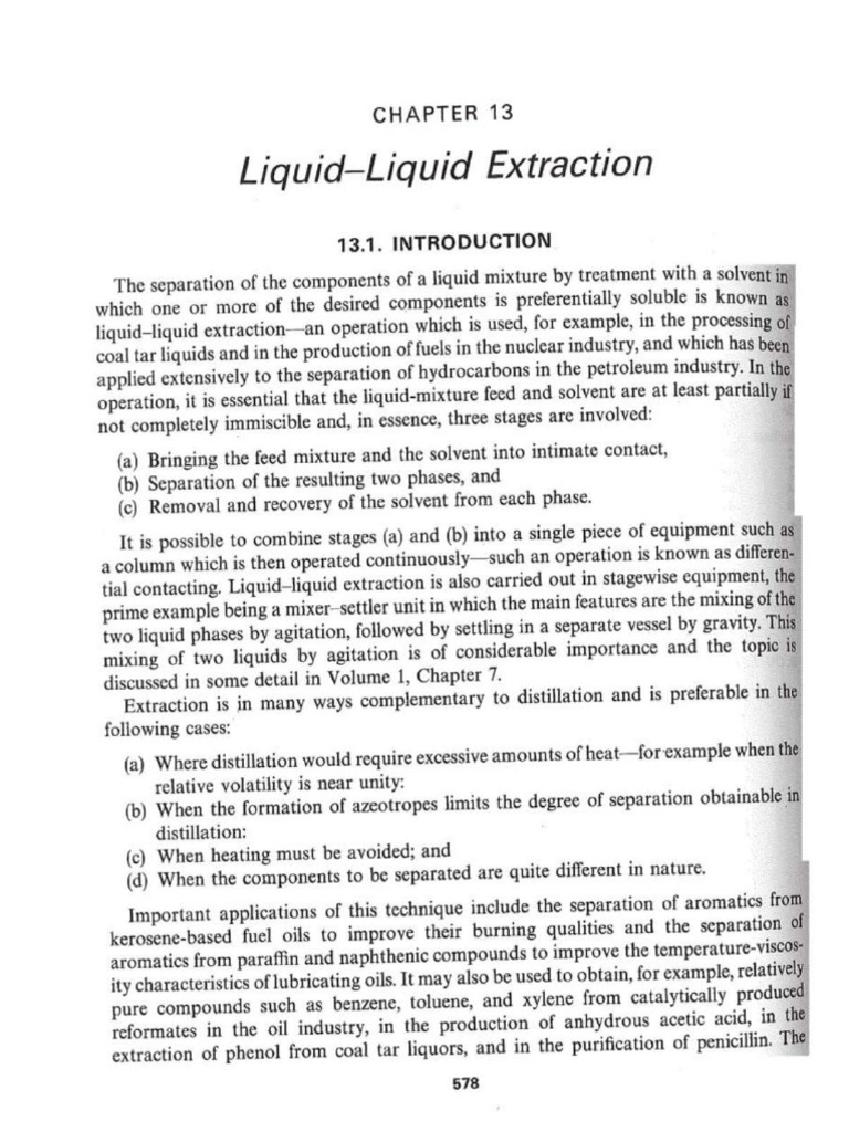 Liquid/Liquid Extraction
