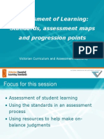 Assessment of Learning: Standards, Assessment Maps and Progression Points