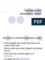Transitive and Intertransitive Verbs