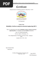 Certificate: Reliability of Software Analysis in Structural Engineering (RCC)