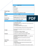 Apollo Tyres Parent Company Apollo Category Sector Tagline/ Slogan USP STP Segment Target Group Positioning SWOT Analysis