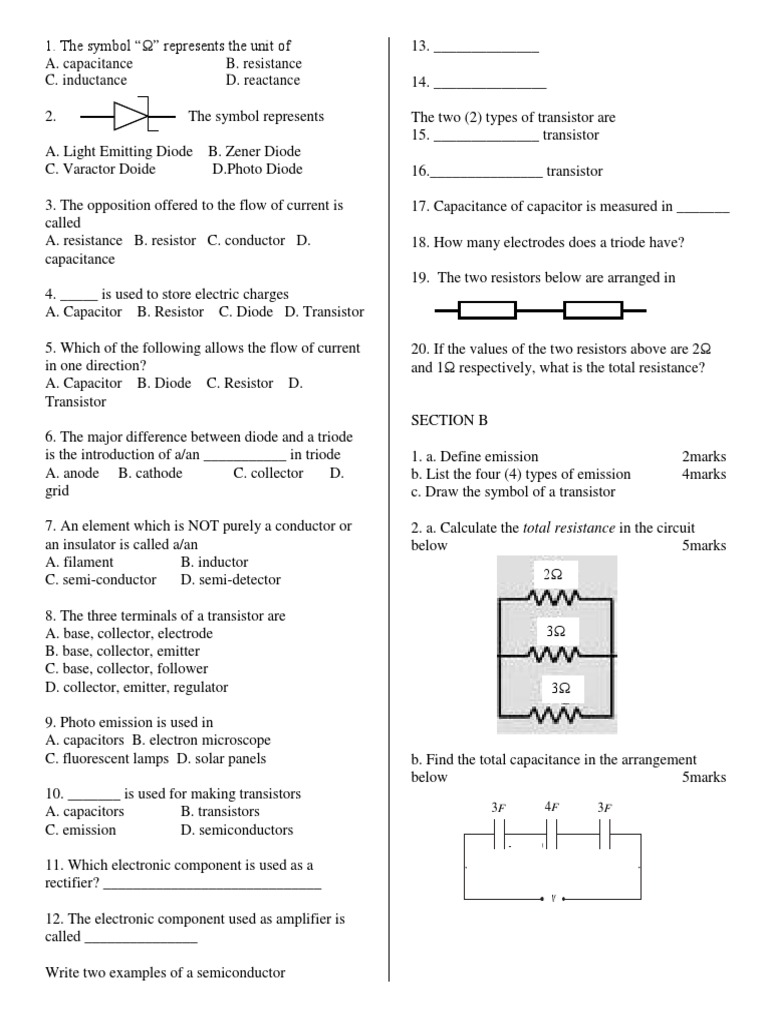 Examination Questions PDF