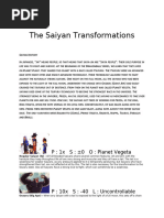 All Saiyan Transformations