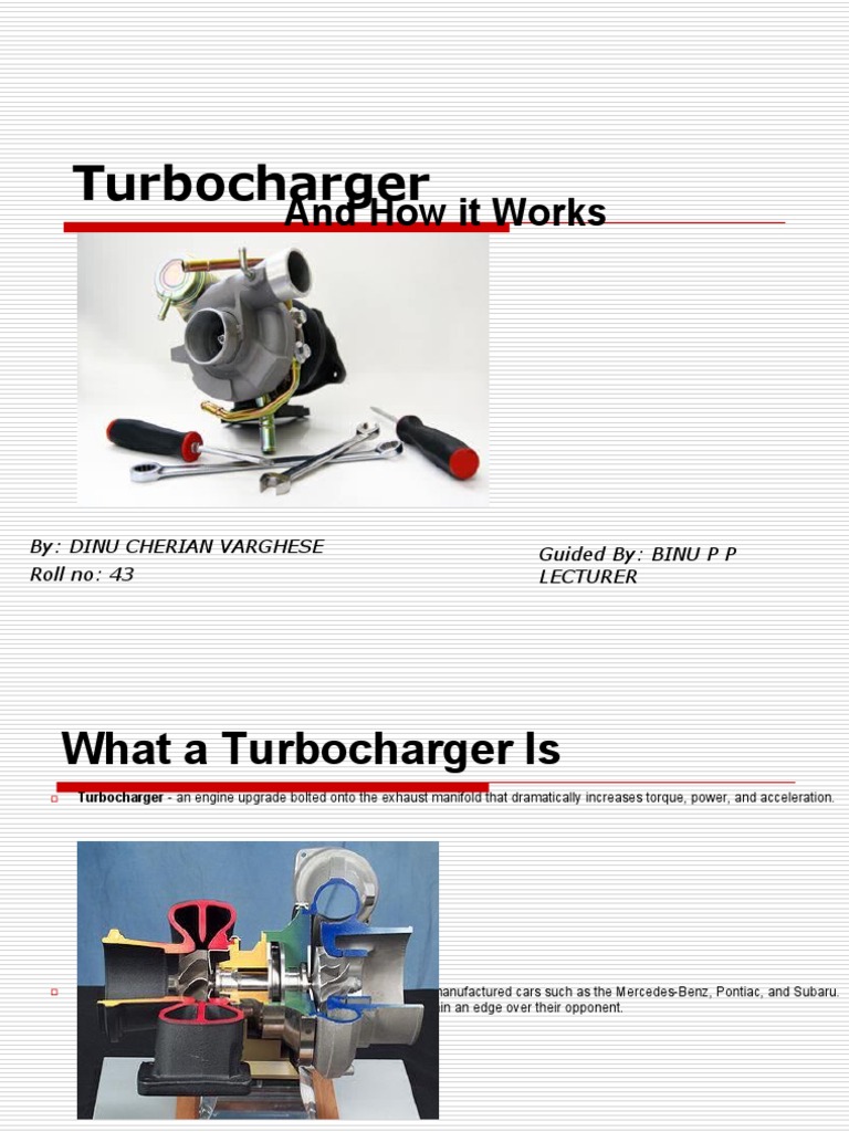 Turbocharger Pdf Turbocharger Internal Combustion Engine