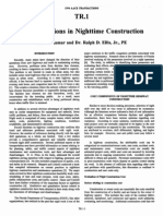 1 Cost Variations in Nighttime Construction: Ashish Kumar and Dr. Ralph D. Ellis, JR., PE