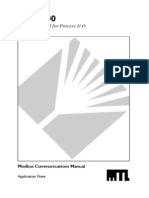 Process Control For Process I/O: Modbus Communications Manual