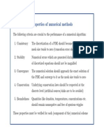 Properties of Numerical Methods