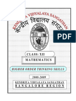 HOTS CBSE MATHS XII