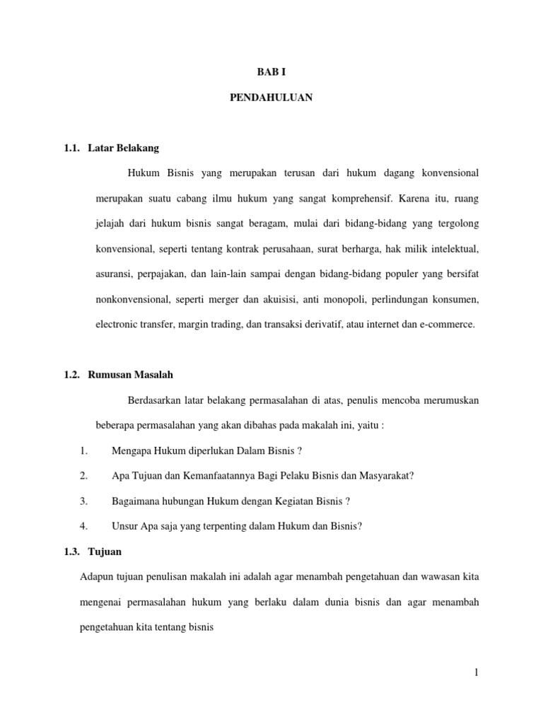 Hukum Bisnis Indonesia