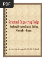 Structural Engineering Design: Reinforced Concrete Framed Buildings Continuity + Frames Continuity + Frames