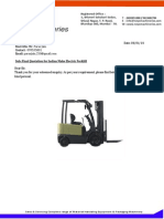 NM228 Quatation For Battery Operated Fork Lift
